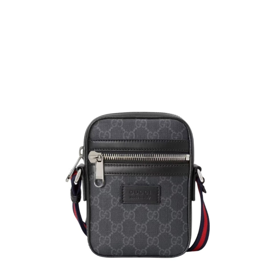 Gucci GG Messenger Supreme Canvas Black For Men 7in/18cm ‎682357 view 2