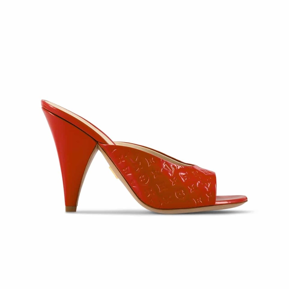 Louis Vuitton Super Mule Sandals Red 1Acj4M view 2