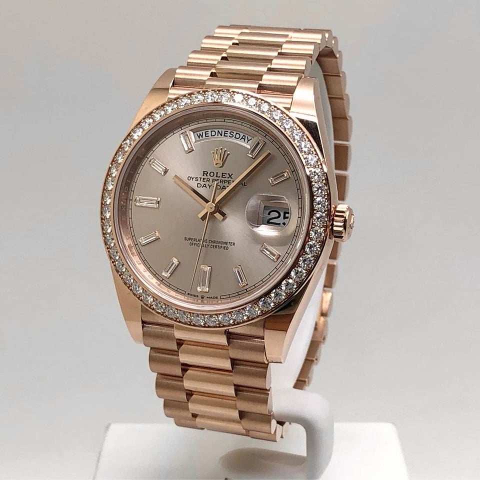 [Superclone] Rolex Day-Date 36mm Silver Dial President 128345RBR view 2