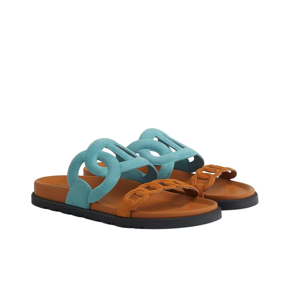 Hermes Extra Sandal Mineral Blue And Natural H222301Z 6H345 view 2