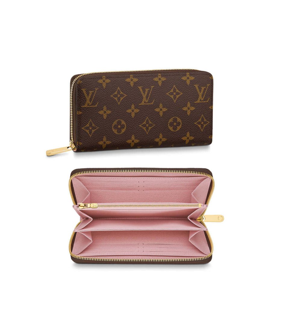 Louis Vuitton Monogram Zippy Wallet Pink view 2