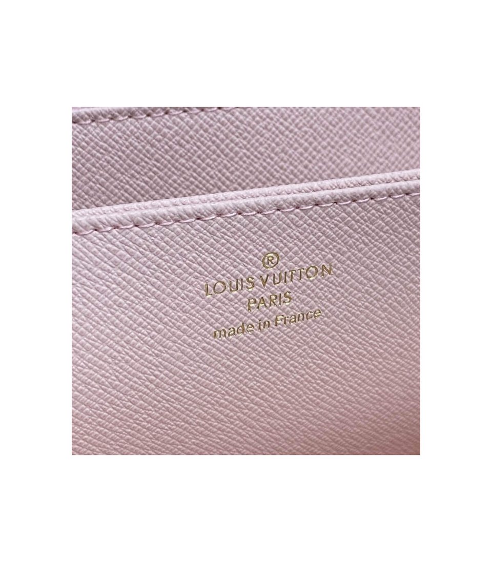 Louis Vuitton Damier Azur Zippy Wallet Pink view 11