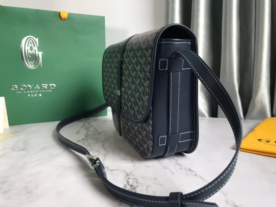 Goyard Belvedere Mm Bag 28Cm Navy Blue Canvas view 5