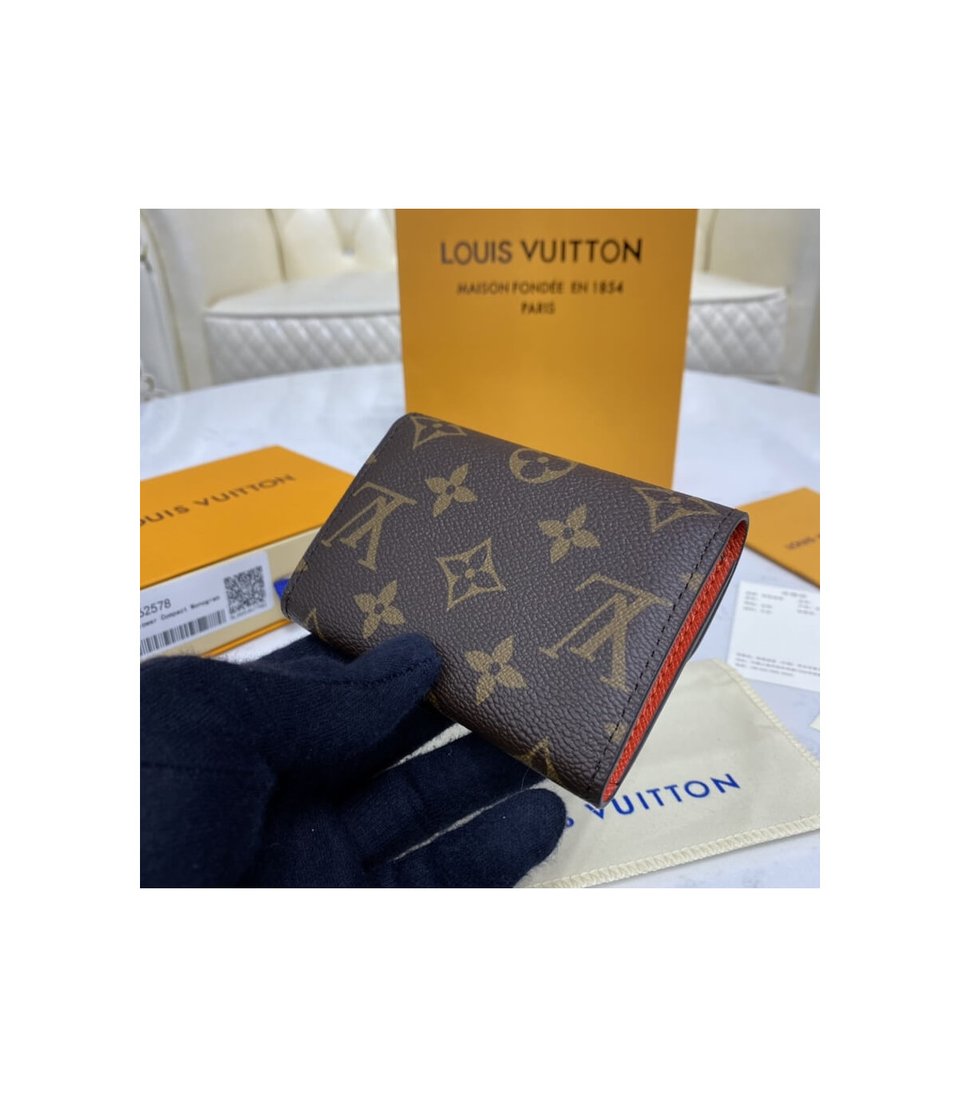 Louis Vuitton Monogram Canvas Rosalie Coin Purse Orange view 4