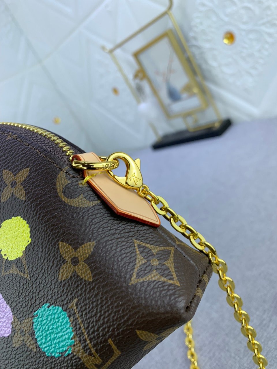 Louis Vuitton X Yk Cosmetic Pouch Monogram Coated Canvas 21.5Cm M81895 view 6