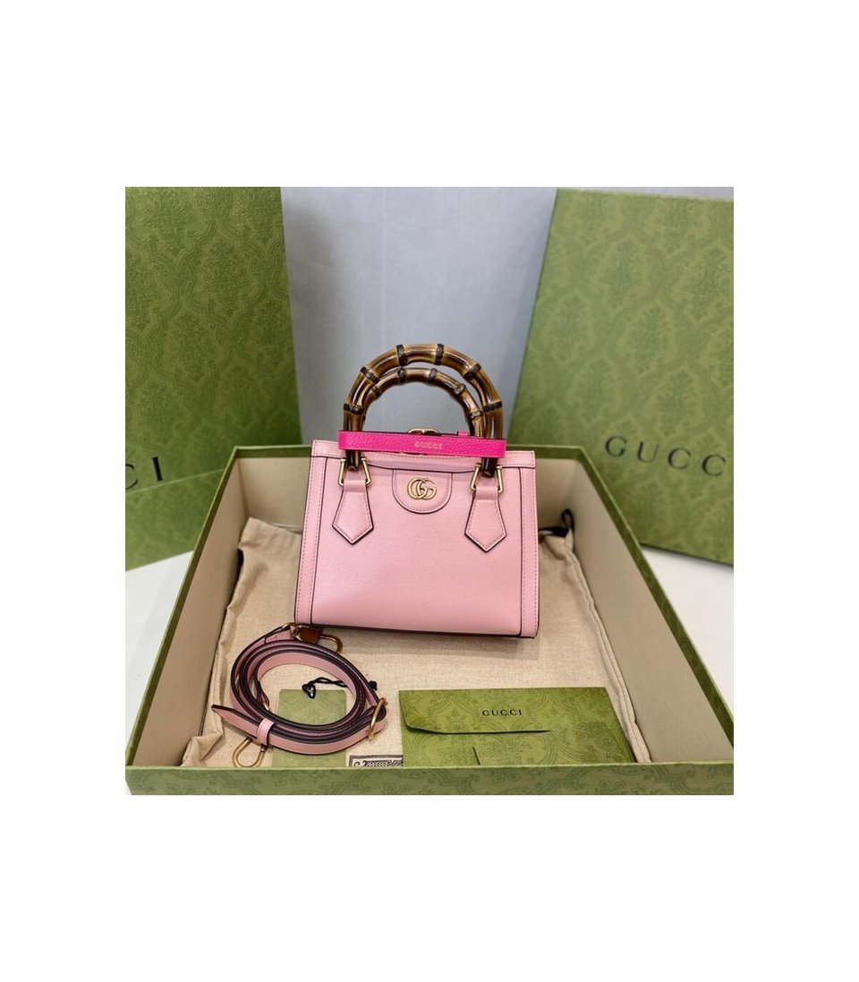 Gucci Diana Mini Tote Bag Pink view 12
