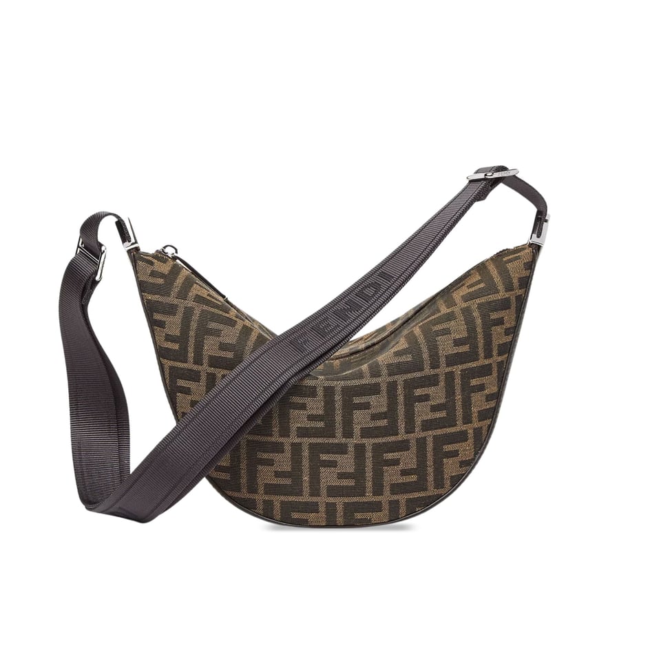 Fendi FF Jacquard Melon Small Brown 24cm, Men’s Bags