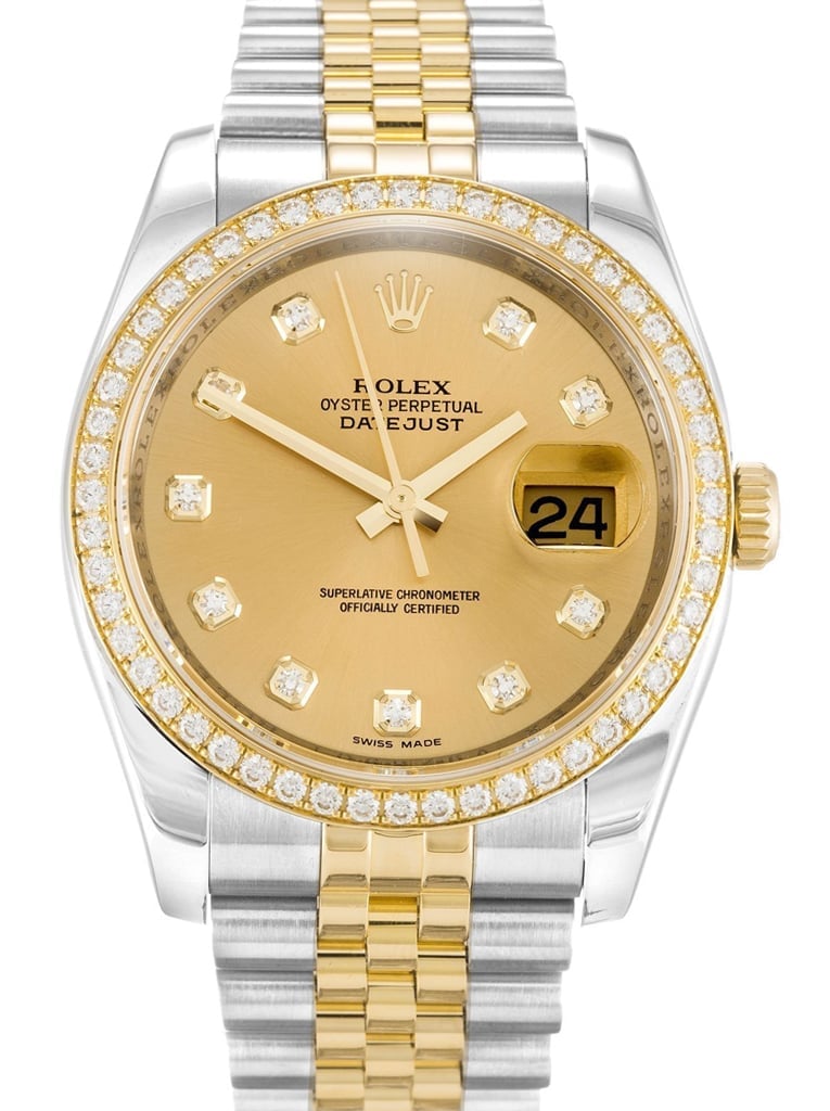 Rolex Datejust 36mm Champagne Dial 116243 view 2