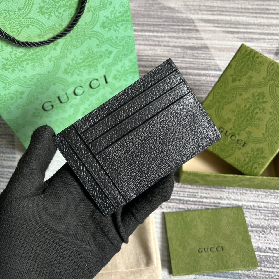 Gucci GG Marmont Card Case Black 4.7in/12cm For Men view 3