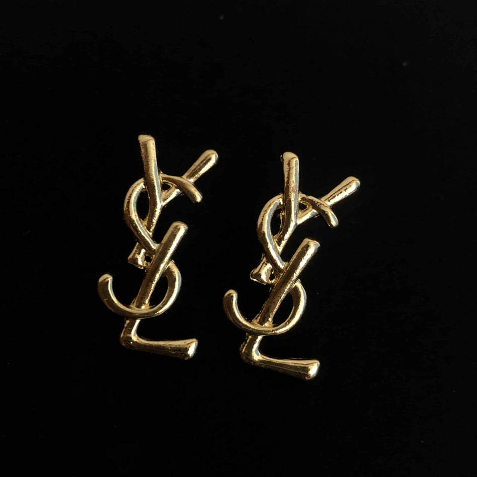 Saint Laurent Gold Earrings view 2