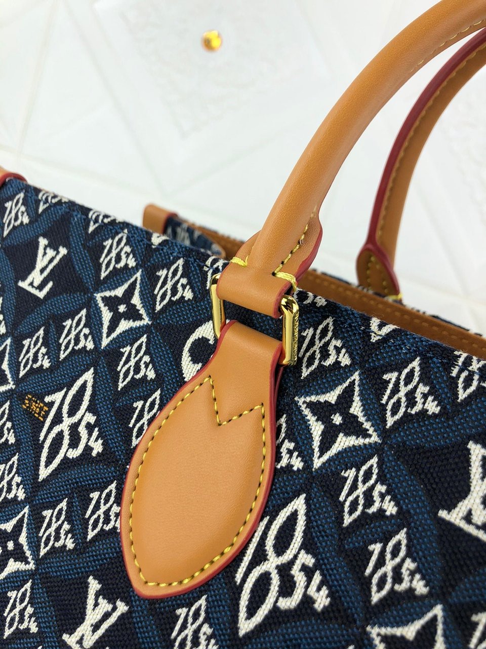 Louis Vuitton Onthego Mm Limited 1854 Denim Onthego Tote Medium Handbag 35cm view 9