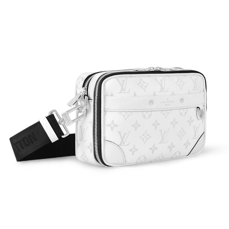 Louis Vuitton White Alpha Messenger For Men 24cm M31069 view 3