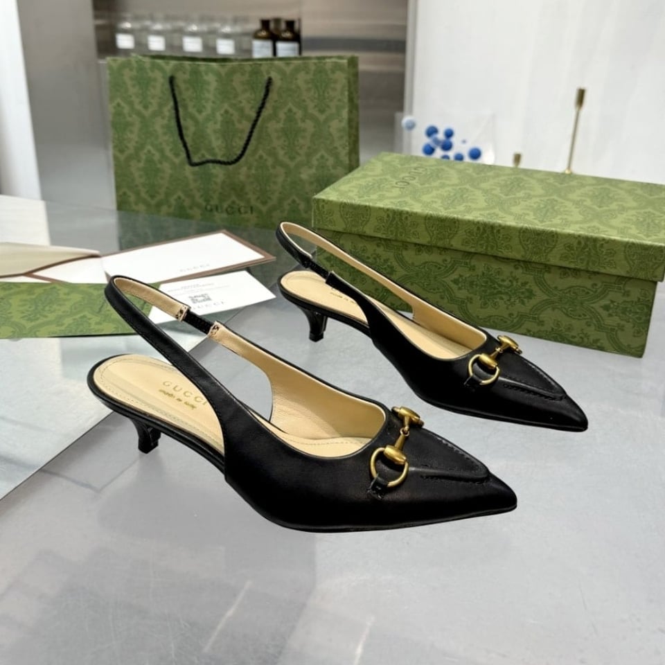 Gucci Women’S Horsebit Slingback Pump Black 782407 Dmbt0 1000 view 7