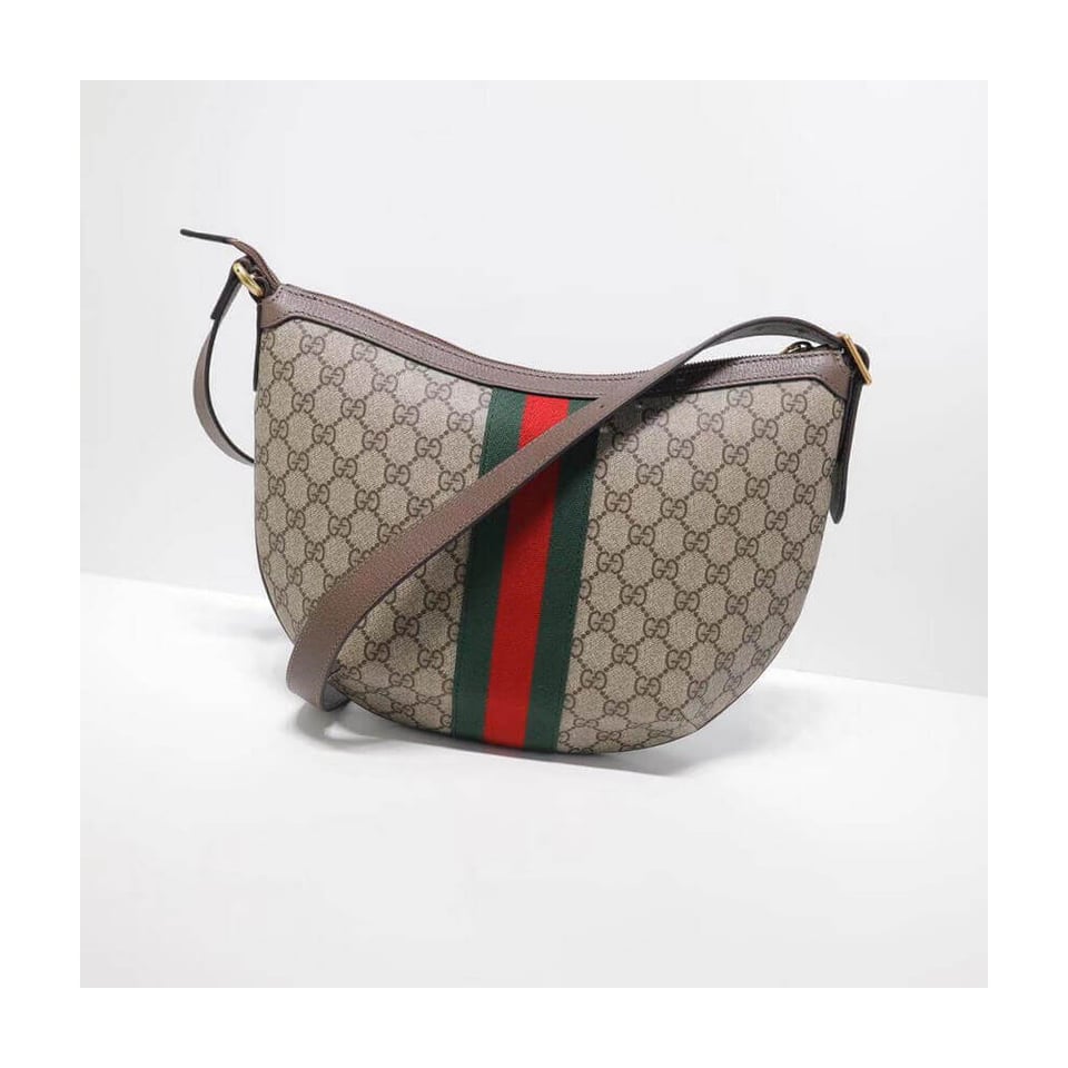 Gucci Ophidia GG Small Shoulder Bag Brown view 5
