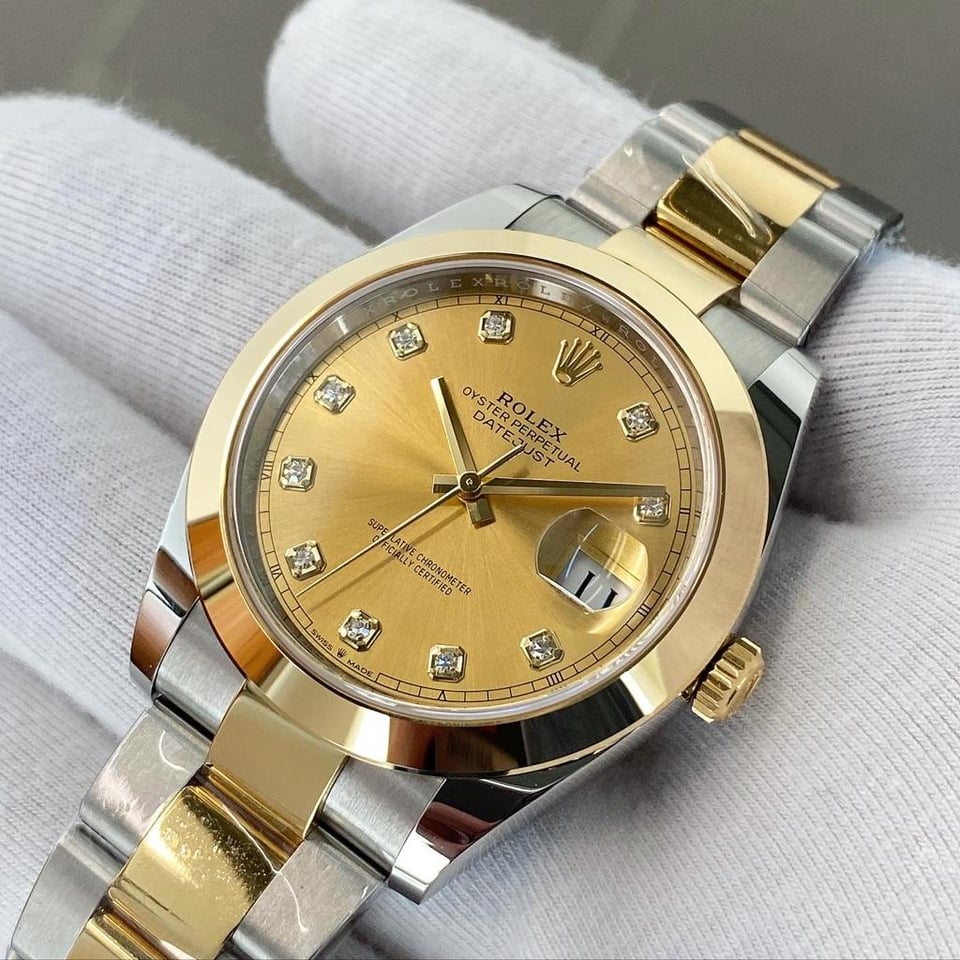 [Superclone] Rolex Datejust 41mm Champagne – Colour Dial Oyster 126303 view 3