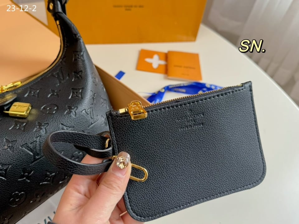 Louis Vuitton Sac Sport Bag Monogram Empreinte Black 26Cm M46610 view 6
