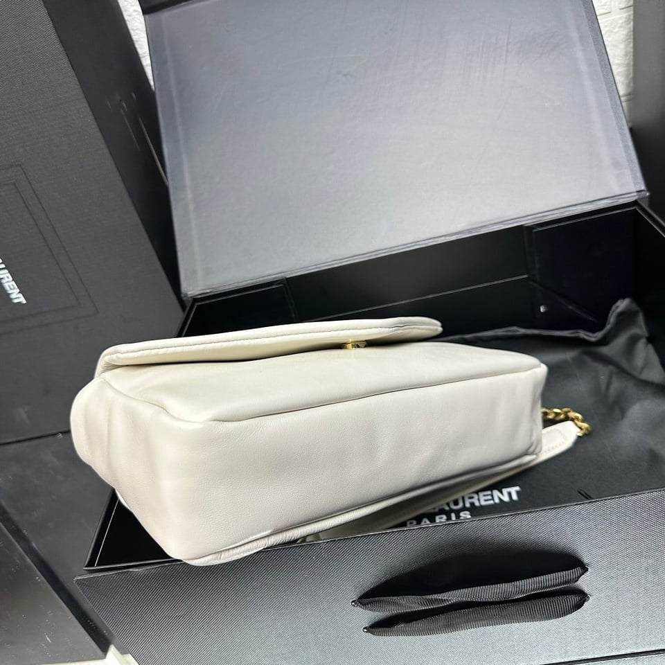 Saint Laurent Calypso In Plunged White 26Cm view 7