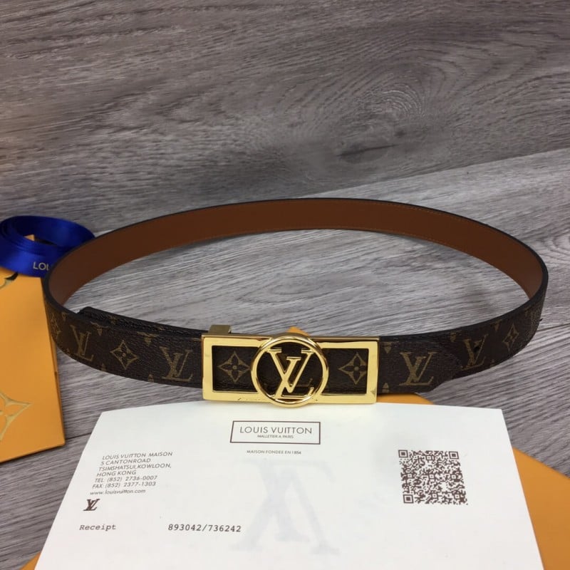 Louis Vuitton Dauphine 25mm Reversible Belt M0196U view 3