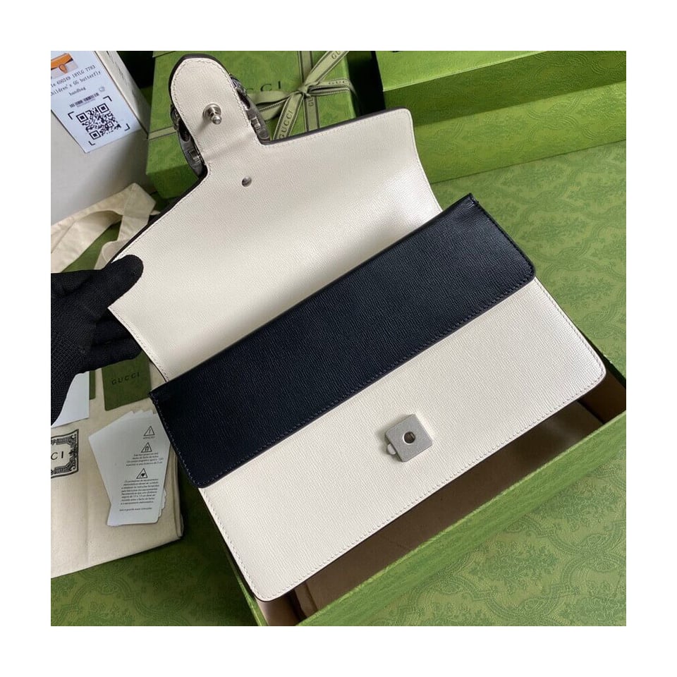 Gucci Dionysus Small Shoulder Bag Orange White Leather view 9