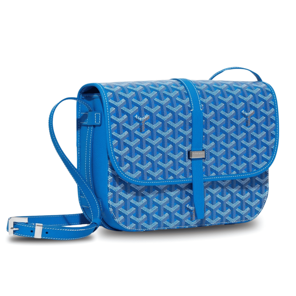 Goyard Belvedere Mm Bag 28Cm Sky Blue Canvas view 2