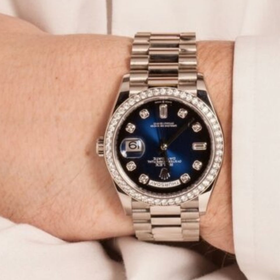 [Superclone] Rolex Day-Date 40mm Blue Ombré Dial President 228396TBR view 3