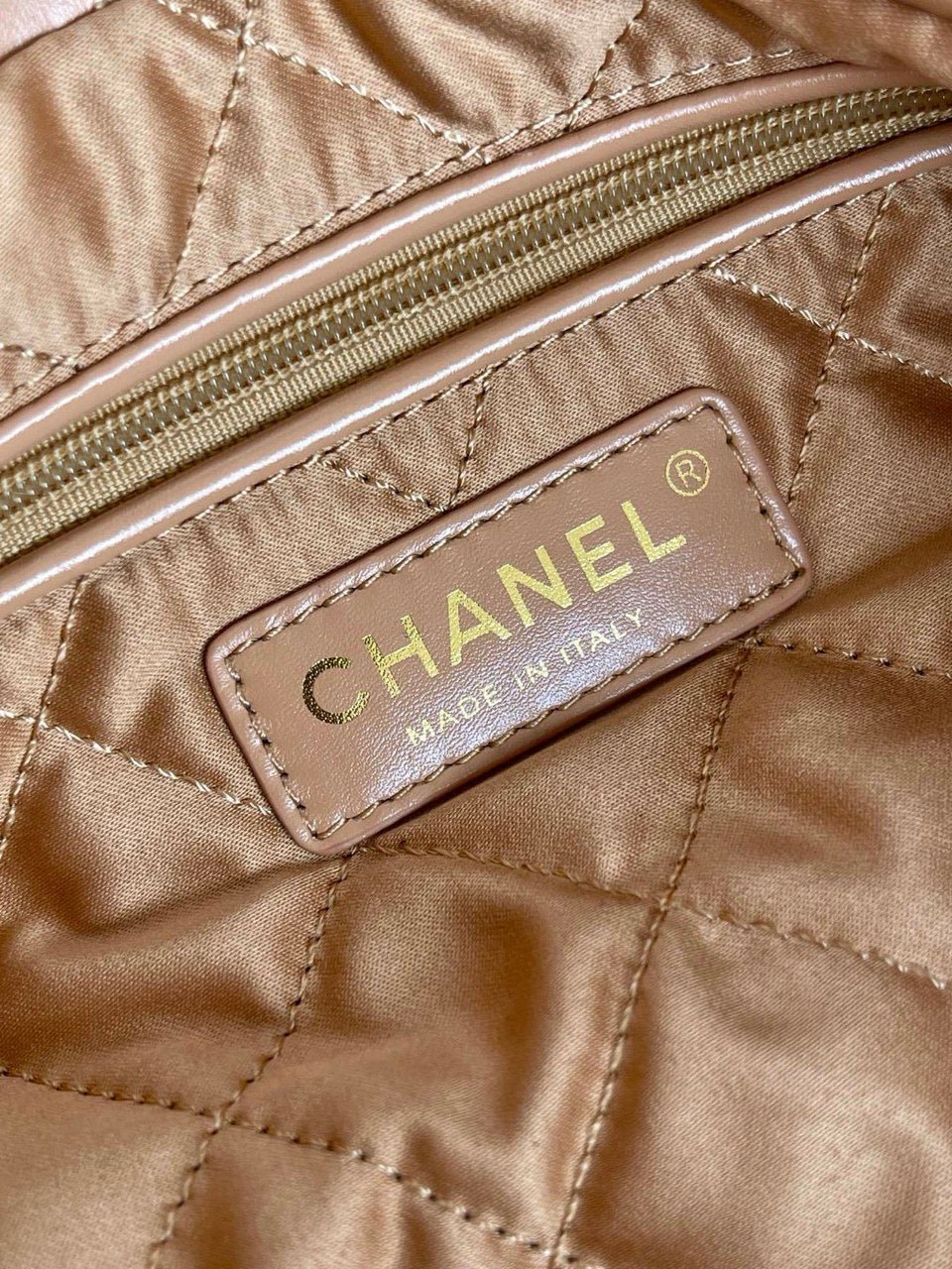 Chanel 22 Hobo Brown Calfskin Gold Hardware view 10