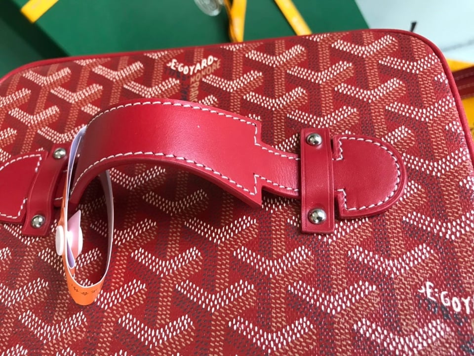 Goyard Muse Vanity Case 20 Cm Classic Red Goyardine Canvas view 6
