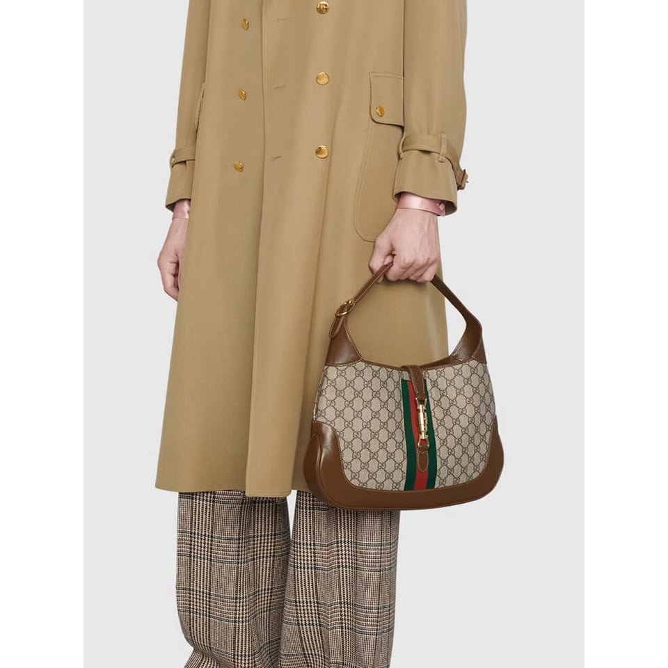 Gucci Jackie 1961 Medium Shoulder Bag in GG Canvas 36.5cm view 5