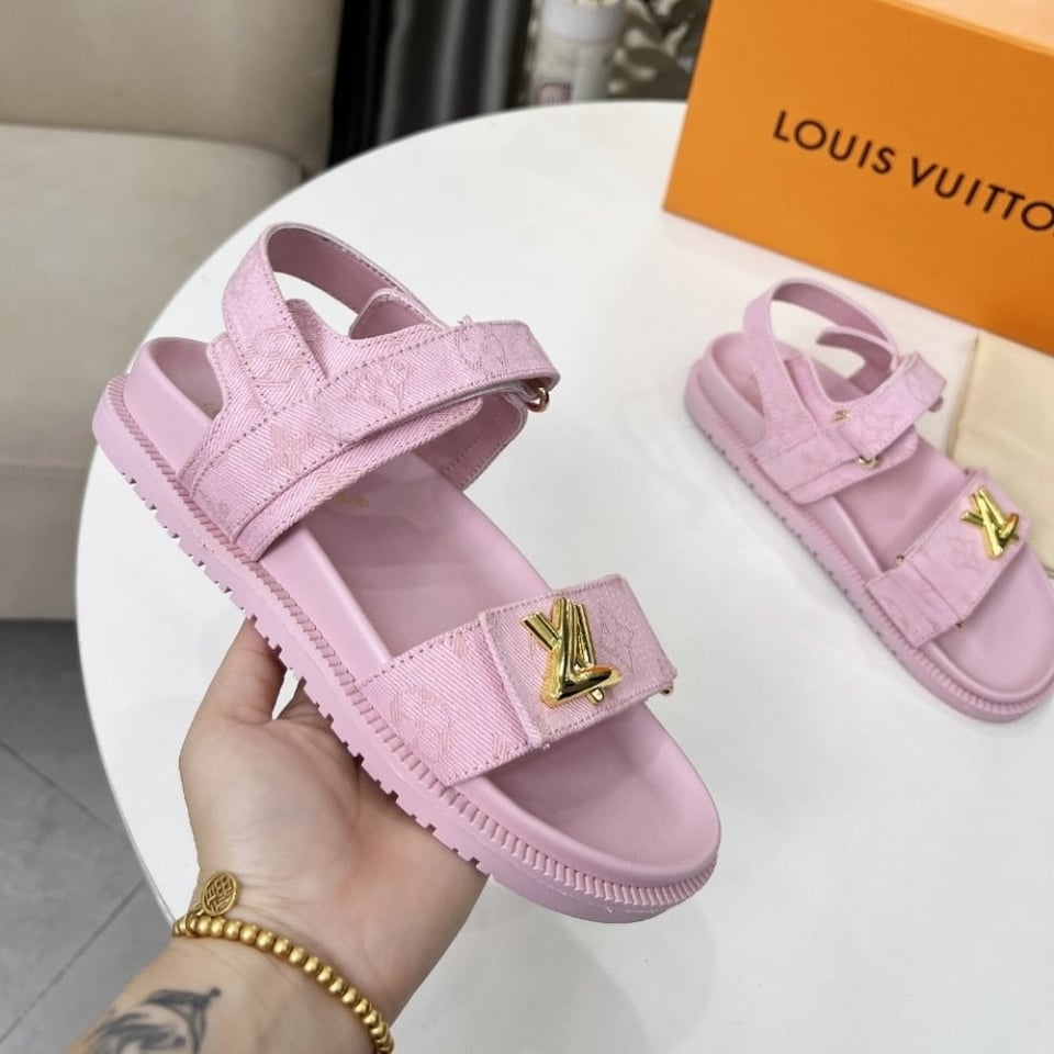 Louis Vuitton Lv Sunset Flat Comfort Sandal Rose 1Adidb view 7