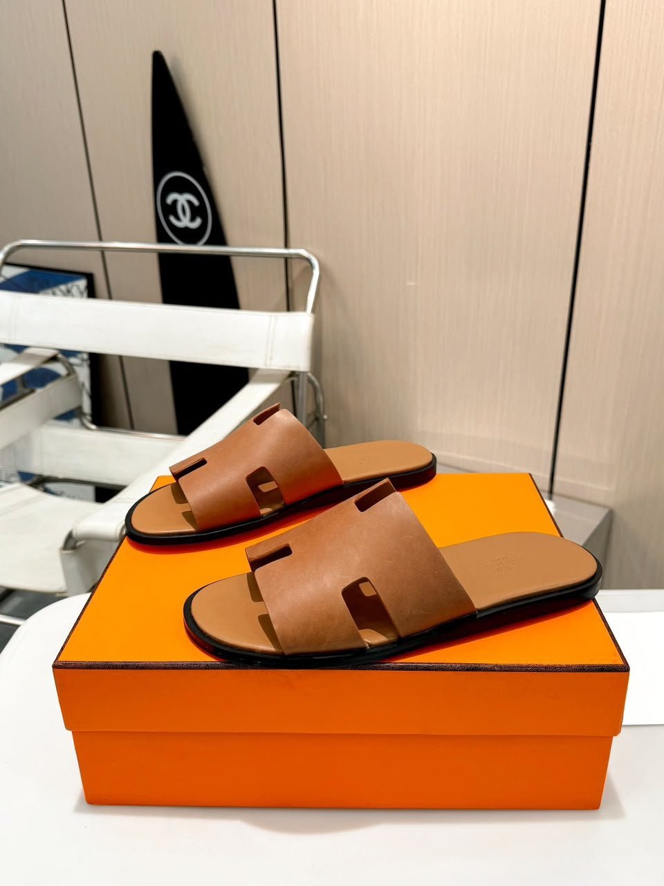 Hermes Izmir Sandal Gold Color Calfskin H041141ZH03390 view 8