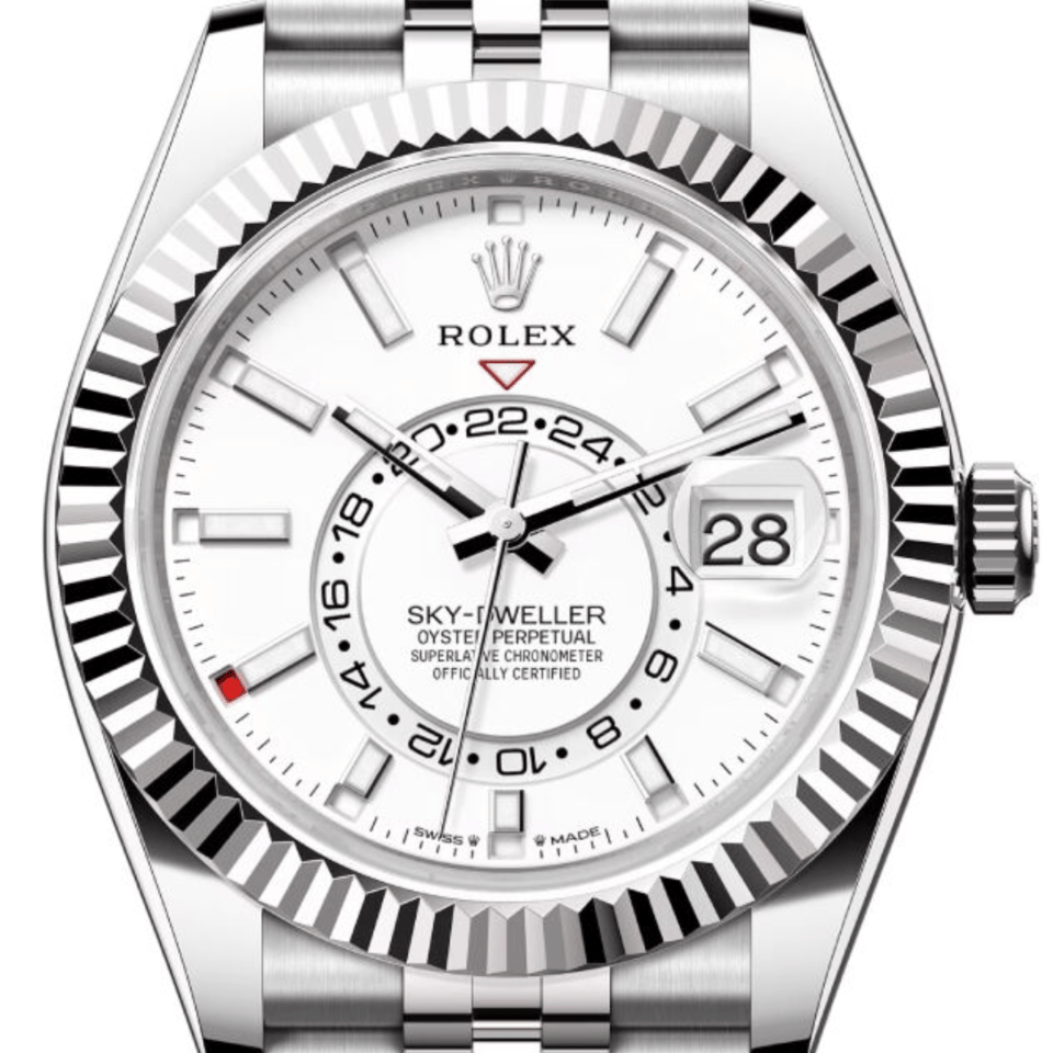 [SUPER CLONE] Rolex Sky-Dweller 42mm Steel White Dial Jubilee 336934-0004 view 3