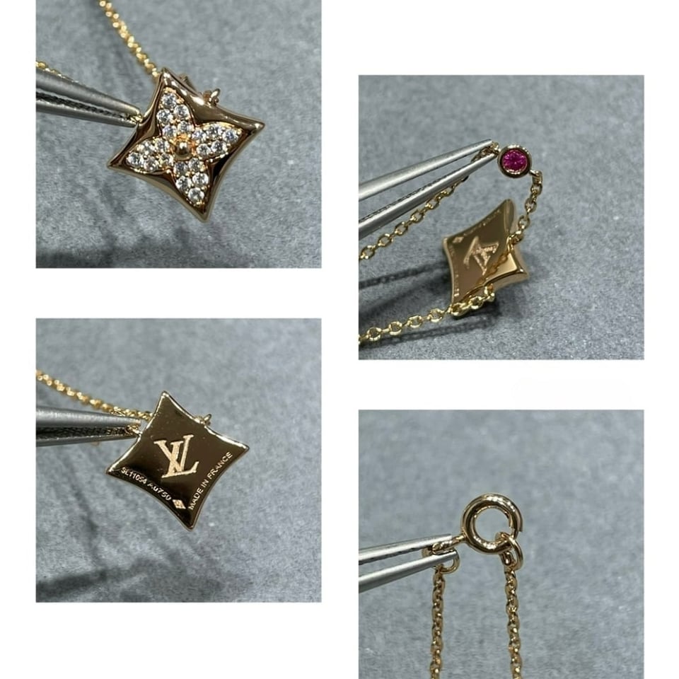 Louis Vuitton Color Blossom Qixi Limited Edition Bb Star Pendant Necklaces view 6