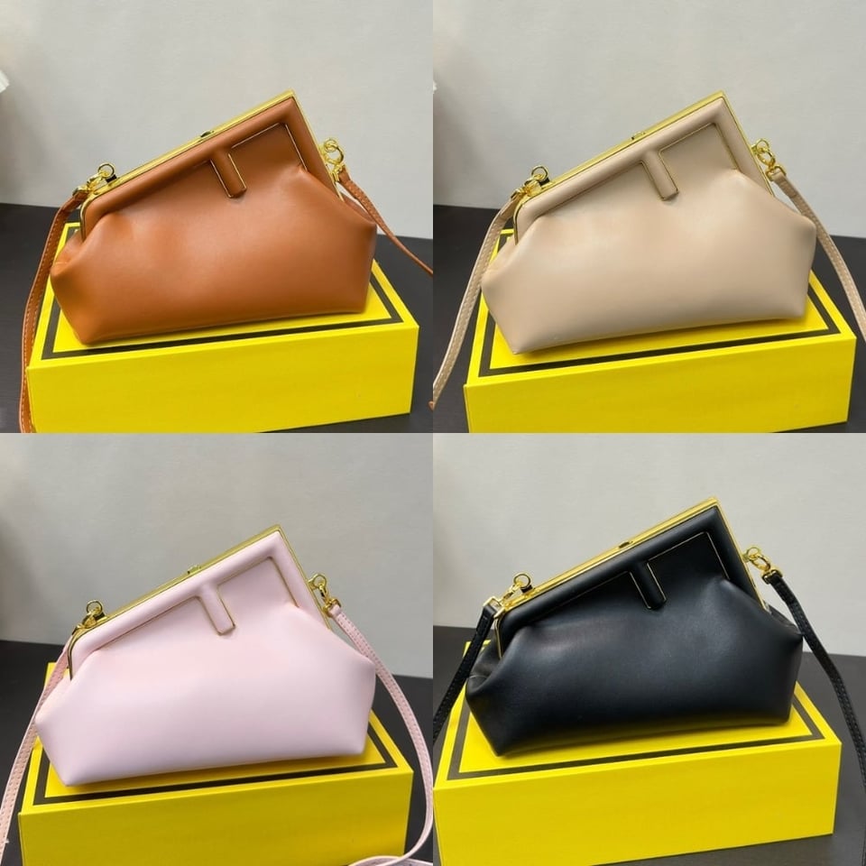 Fendi First Small Nappa Leather Bag Black 23Cm 8Bp129Abvef0Kur view 10