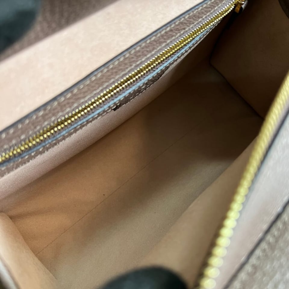 Gucci Ophidia Small Tote With Web Brown view 11