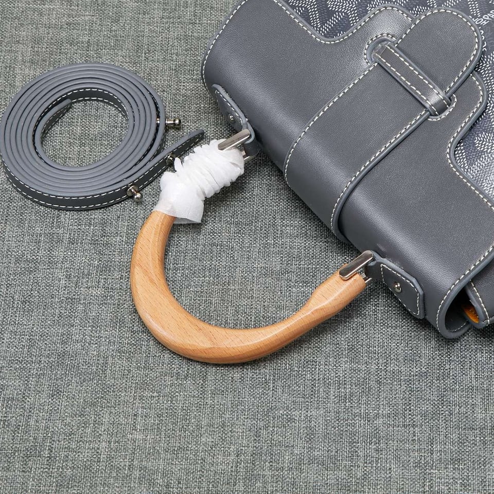 Goyard Saigon Souple Mini Bag Grey Canvas 20cm view 5