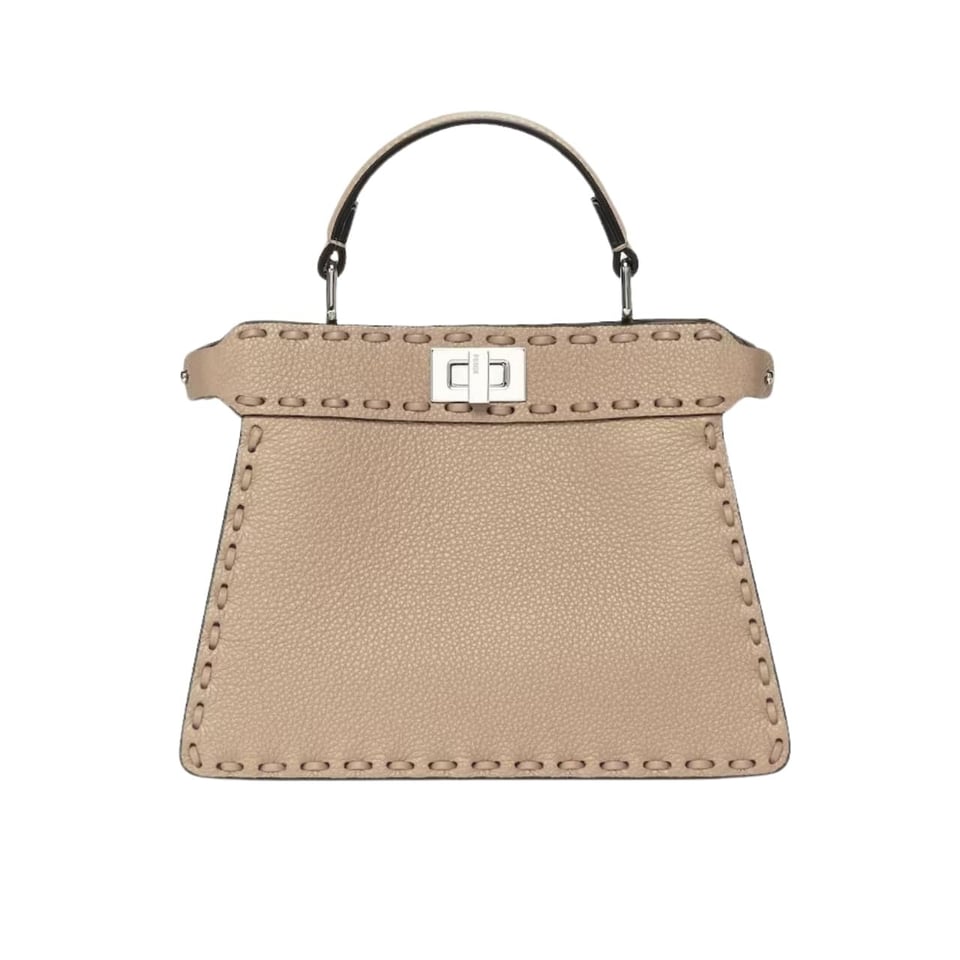 Fendi Peekaboo Iseeu Petite Selleria Bag Dove Grey 27Cm view 2