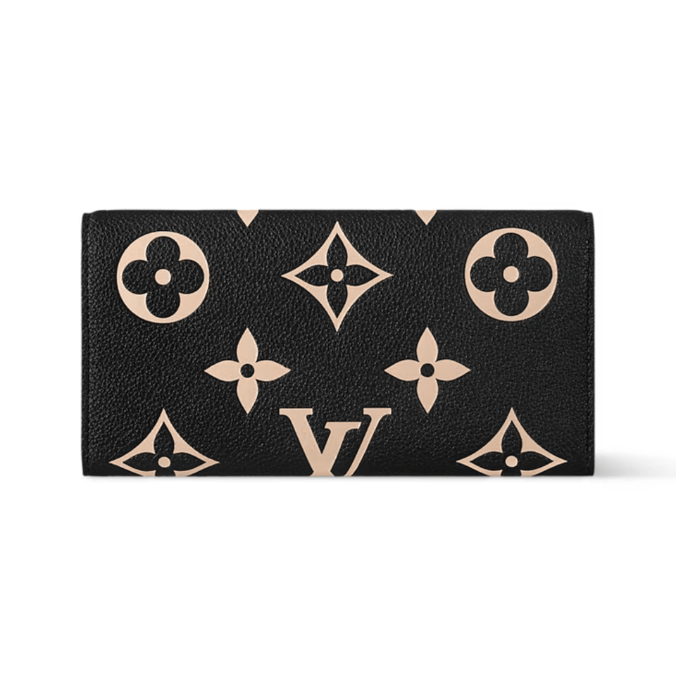 Louis Vuitton Bicolor Monogram Emilie Wallet For Women 19cm M83138 view 5