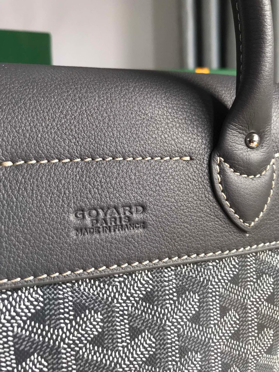 Goyard Alpin Mini Backpack 21 Cm Gray Lambskin And Goyardine Canvas view 8