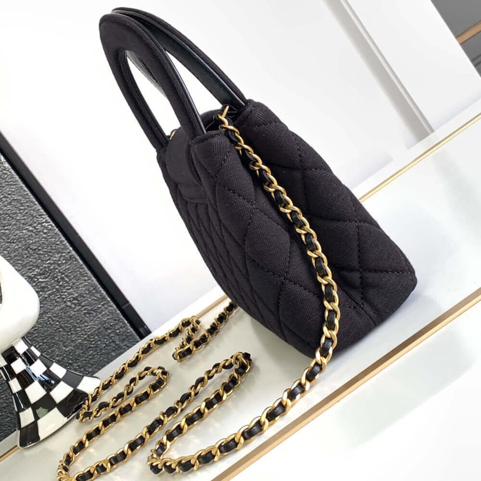 Chanel Jersey Quilted Mini Kelly Shopper Bag 13cm view 5