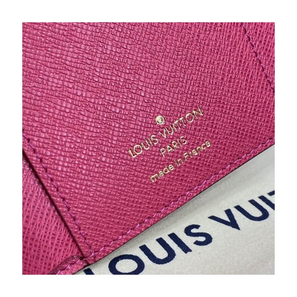 Louis Vuitton Monogram Canvas Victorine Wallet Rose Red view 9