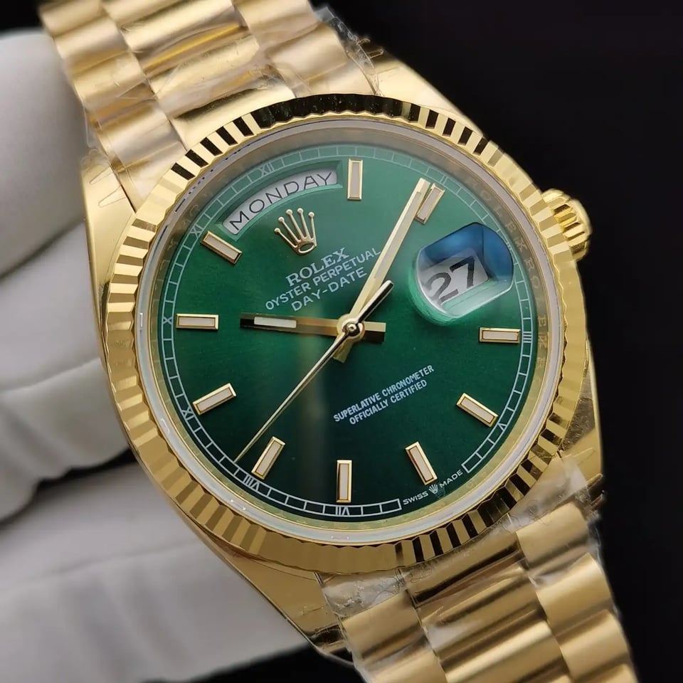 [Superclone] Rolex Day-Date 36mm Bright Green Dial President 228238 view 7