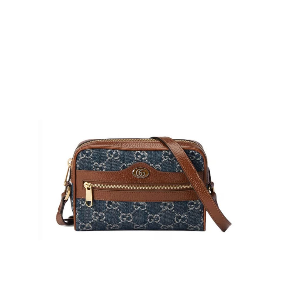 Gucci Mini Ophidia Bag in Eco Washed GG Jacquard Denim 17.5cm view 2