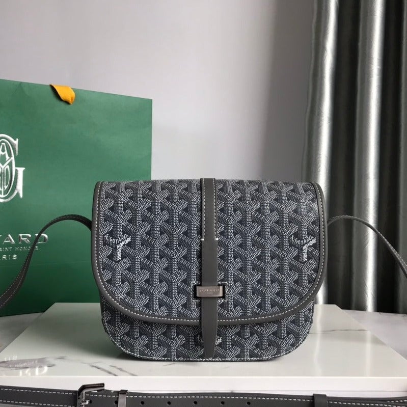 Goyard Belvedere Pm Bag 21Cm Grey Canvas view 11