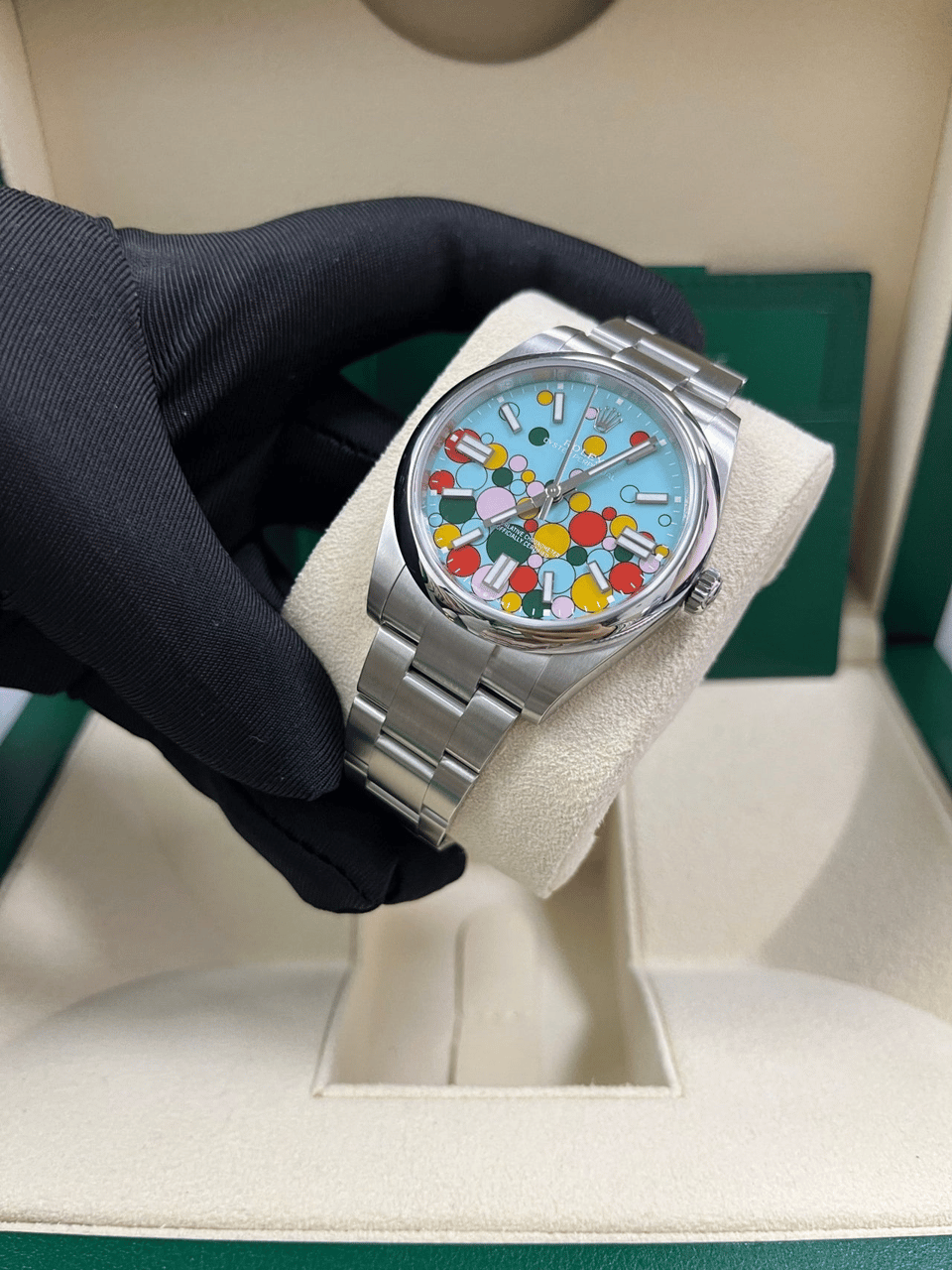 [Superclone] Rolex Oyster Perpetual 41mm Turquoise Dial 124300 view 2