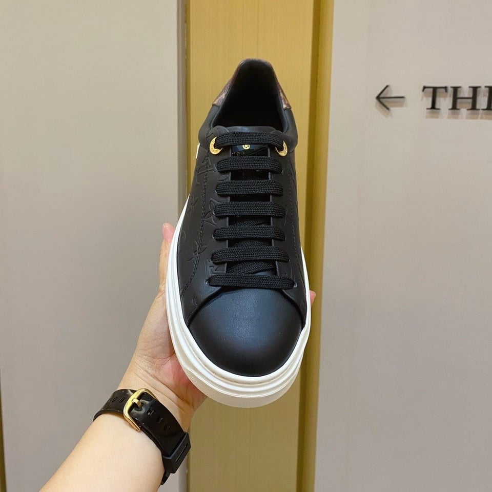 Louis Vuitton Time Out Sneaker Monogram Black view 5