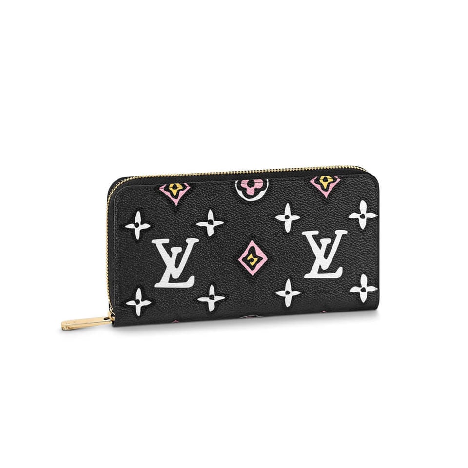 Louis Vuitton Monogram Pattern Zippy Wallet Black view 2