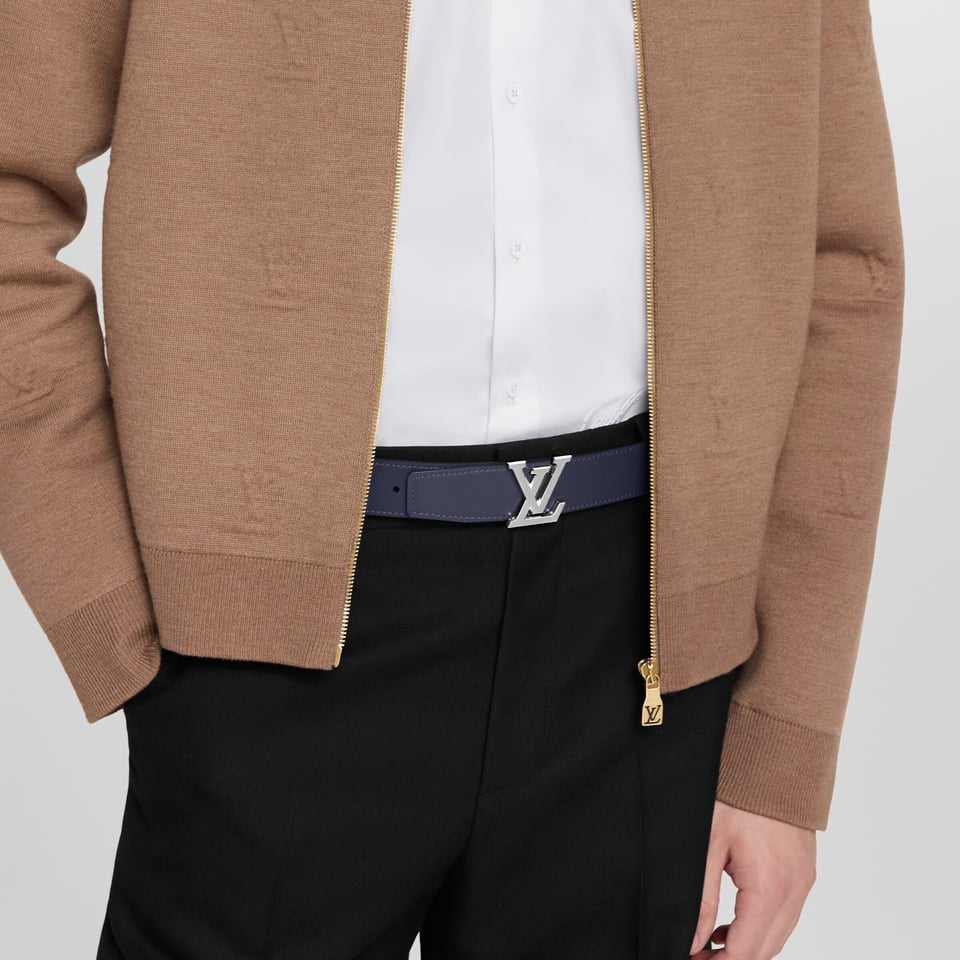 Lv Heritage 35mm Reversible Belt Midnight Blue/Black M8359U view 2