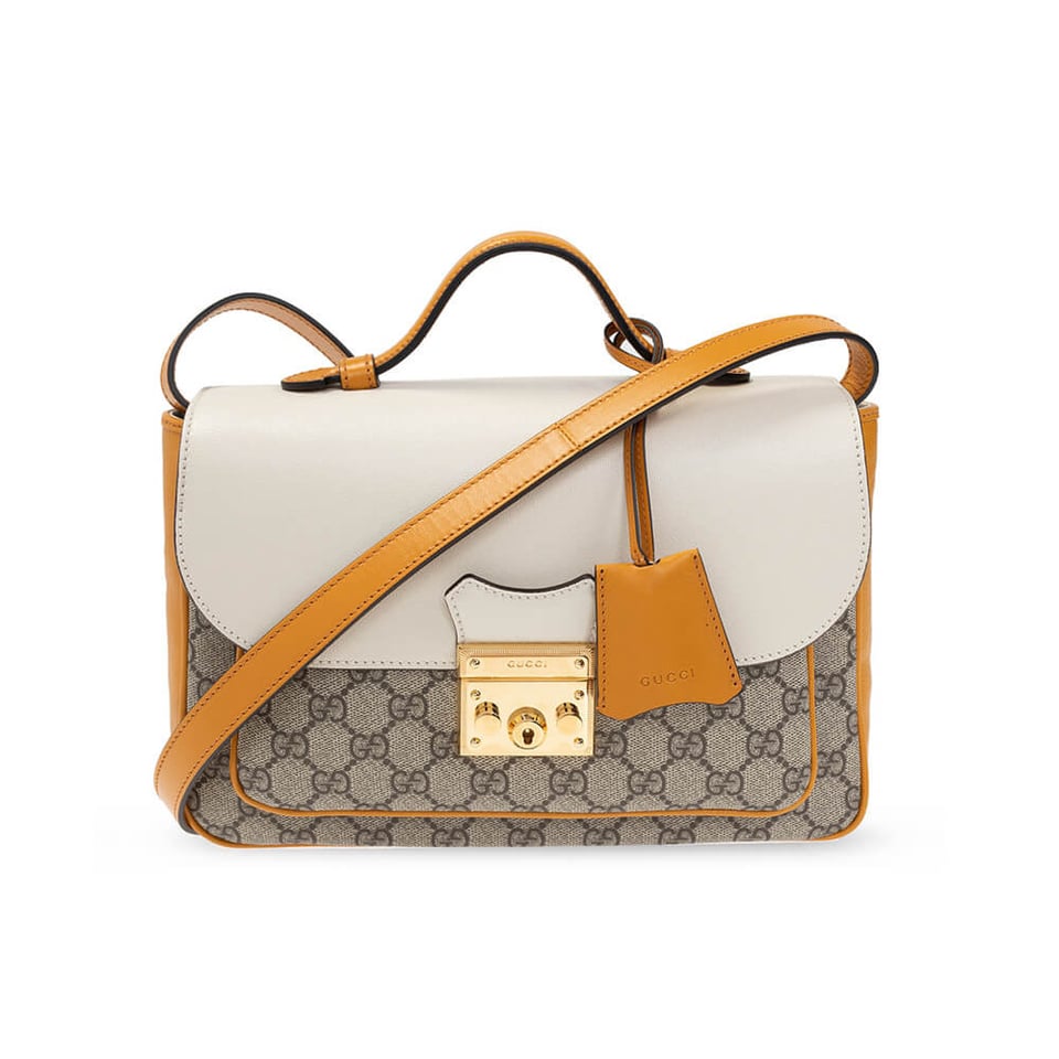 Gucci Padlock Small Shoulder Bag White view 2