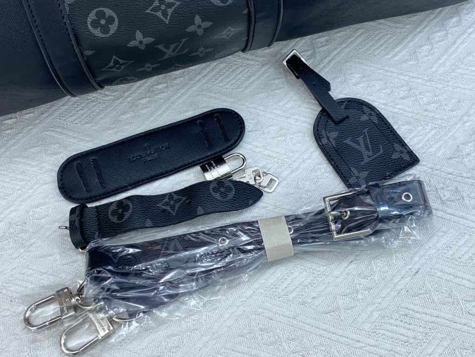 Louis Vuitton Keepall Bandouli Re 50Cm Black M59712 view 6