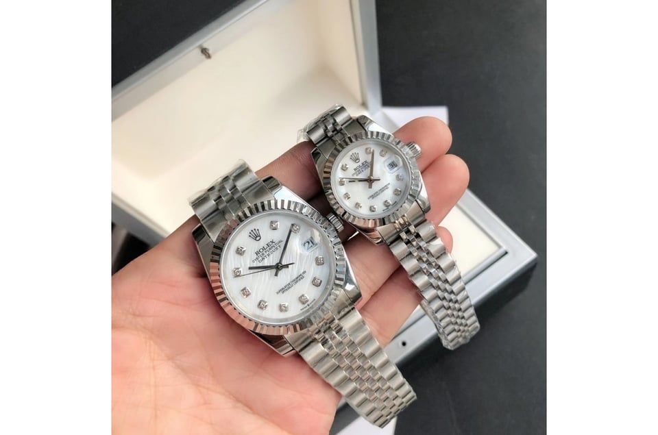 Rolex Datejust 36/28mm SS/SS Jub White/Dial view 2